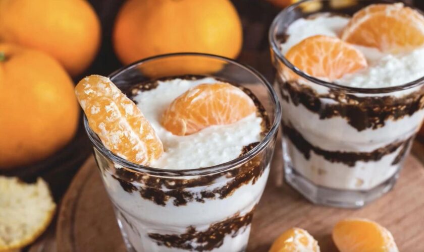 Dessert für Ihr Weihnachtsfest: Beliebtes Rezept: Creme aus Mandarinen, Spekulatius und Quark