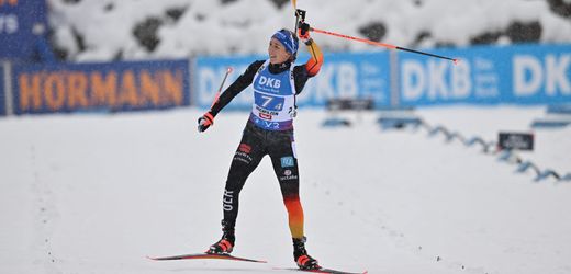 Biathlon: Franziska Preuß schießt deutsche Staffel zum ersten Sieg seit fast vier Jahren