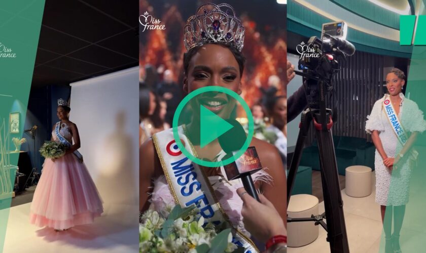 Angélique Angarni-Filopon, Miss France 2025, a passé sa première nuit de règne entre caméras et paillettes