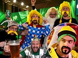 The World Darts Championship is back! Thousands of boozy punters - and comedian Jack Whitehall - dress up for the first day at Alexandra Palace with Super Mario and Donald Trump outfits spotted