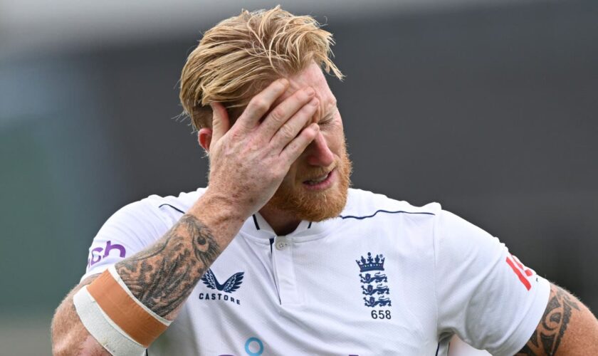 Injury scare for Ben Stokes adds to England’s woes in third Test