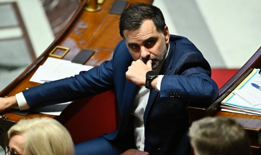 Le ministre du Budget démissionnaire Laurent Saint-Martin à l'Assemblée nationale, le 3 décembre 2023