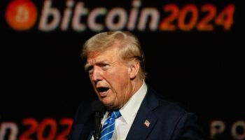 Donald Trump, lors d'un discours à la conférence Bitcoin 2024, le 27 juillet 2024 à Nashville, dans le Tennessee.