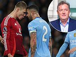 Kyle Walker is ridiculed for 'cheating' with his 'embarrassing' collapse in the Manchester derby, as Piers Morgan piles in... and Man United legend Roy Keane delivers a hilarious reaction