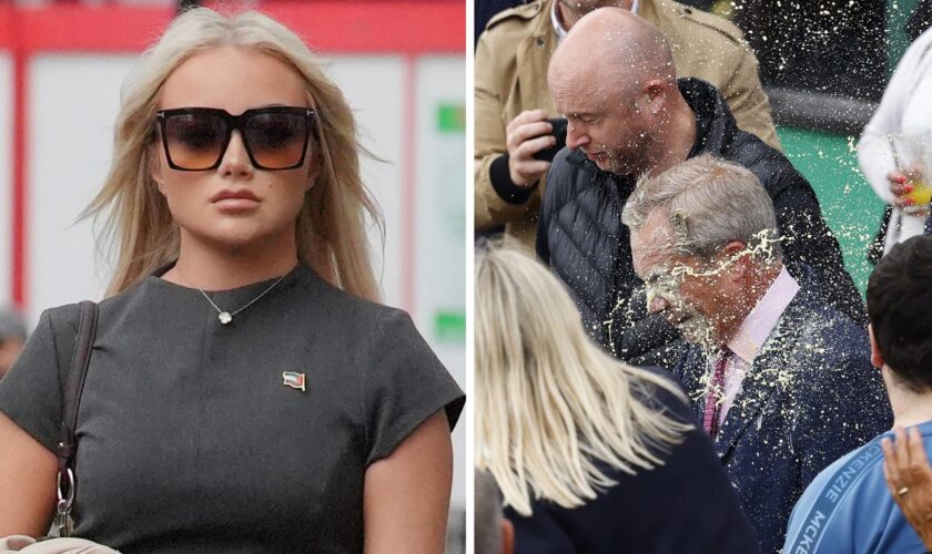 Woman who threw milkshake over ‘humiliated’ Nigel Farage sentenced