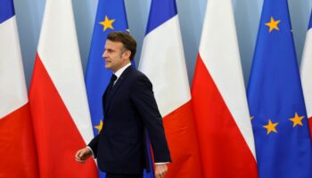 Le président Emmanuel Macron à Varsovie, le 12 décembre 2024 en Pologne