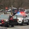 Emergency vehicles at the Abundant Life Christian School in Madison, Wisconsin. Pic: AP