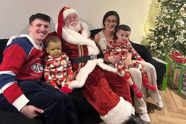 Santa Claus visits desperately ill toddler who may have just weeks to live