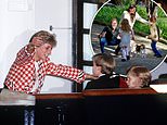 Harry and Meghan's nod to Diana: How the couple's holiday card picture parallels a sweet snap of the late Princess of Wales with her sons