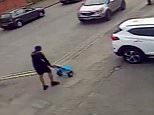 Moment killer son is caught wheeling trolley and spade home to bury his mother, 76, after murdering her in row over inheriting family home