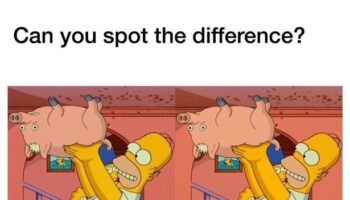 Only a Simpsons super fan can spot all the differences in these two images