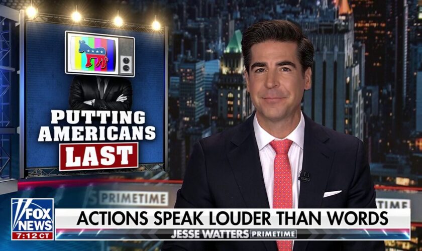 JESSE WATTERS: Michelle Obama looks proud of her country again