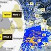 Travel chaos fears as commuters face 65mph winds today - as Met Office warning maps show worst affected areas