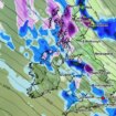 UK Christmas snow bomb as weather maps turn purple days before December 25