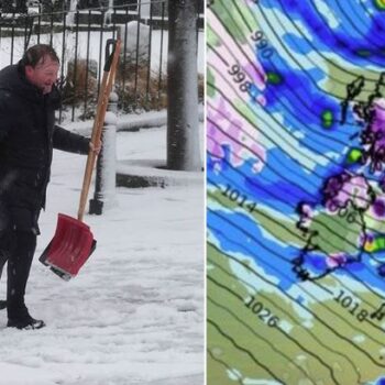 Snow maps show 22 counties across England set for bad weather this weekend