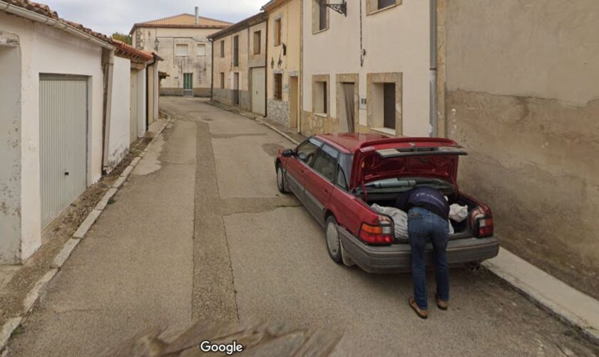 This image helped police solve a murder case in a tiny village in Spain. Pic: Google Maps Street View