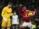 Tottenham vs Man United - Carabao Cup: Live score, team news and updates as Spurs keeper Fraser Forster gifts Red Devils TWO goals to set up hectic finale after they had led 3-0