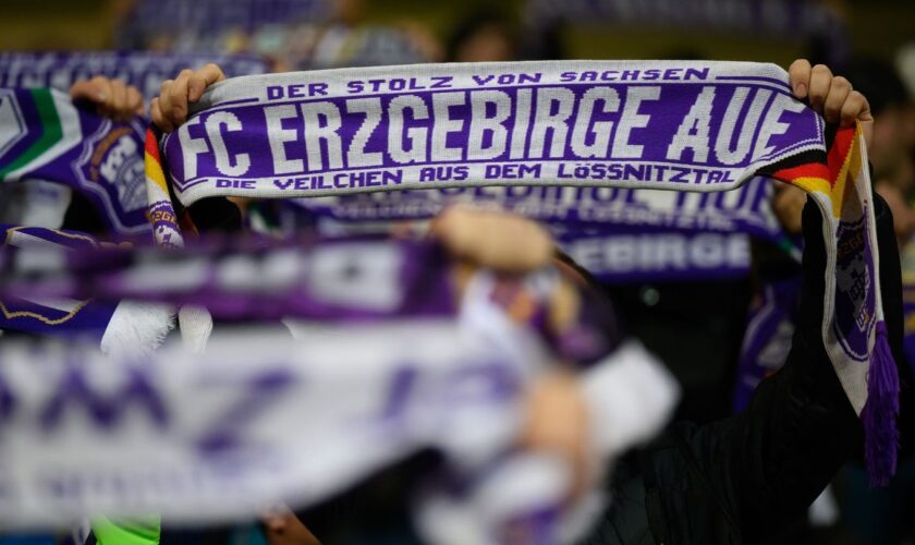 Für den TSV 1860 München die letzte Hürde 2024: der FC Erzgebirge Aue. Foto: Robert Michael/dpa