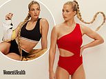 Gemma Atkinson reveals she was targeted by cruel body shamers after giving birth as she poses in a sexy red swimsuit for Women's Health UK