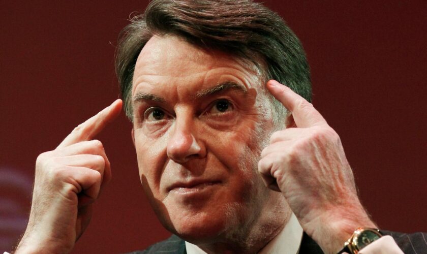 Peter Mandelson pictured in 2010 when he was the business secretary. Pic: Reuters