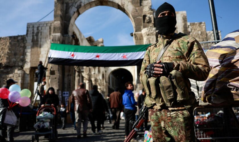 People attend Friday prayers in Damascus on the day of the US visit. Pic: Reuters