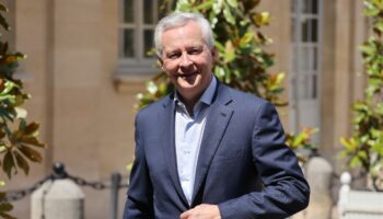 Le ministre démissionnaire de l'Economie et des Finances, Bruno Le Maire, à Matignon, le 31 juillet 2024