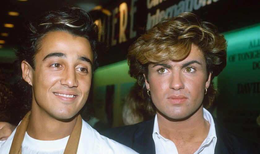 Wham pictured in September 1984, three months before Last Christmas was released