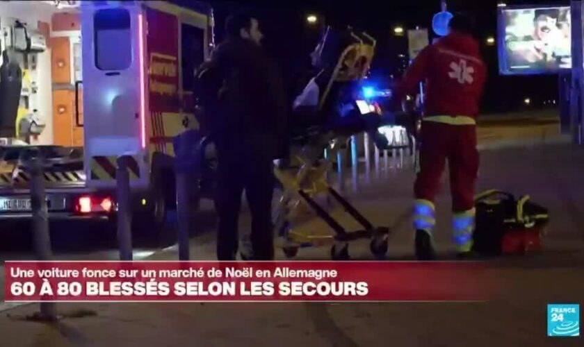 Une voiture fonce sur un marché de Noël à Magdebourg en Allemagne