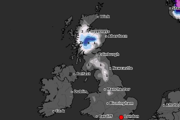 UK weather maps reveal where Brits to see snow this weekend as Met Office issues warning