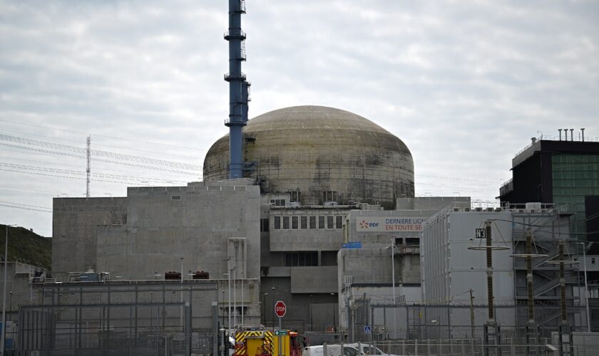 La centrale nucléaire de Flamanville, le 25 avril 2024 dans la Manche