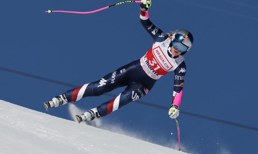 Voll in Aktion: Lindsey Vonn. Foto: Marco Trovati/AP/dpa