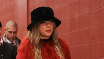 Taylor Swift arrives for her first Chiefs game since her Eras tour finished