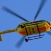 Die junge Mutter wurde per Rettungshubschrauber in eine Klinik gebracht. (Symbolbild) Foto: Robert Michael/dpa