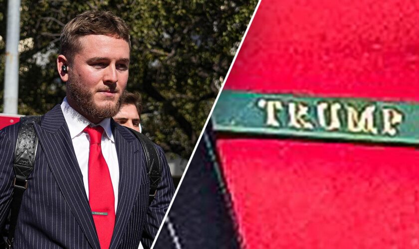 Texas' Quinn Ewers wears Trump tie clip ahead of College Football Playoff game