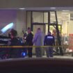 This image taken from video provided by KCEN-TV shows police responding after a man drove a vehicle into a JCPenney at a shopping mall Saturday, Dec. 21, 2024, in Killeen, Texas. (KCEN-TV via AP)