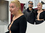 Amanda Bynes puts on a racy display in daring top as she pursues her new career in fashion by hosting a star-studded art show