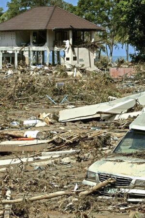 Die Zerstörungen durch den Tsunami waren gewaltig - auch in der beliebten Urlaubsregion Khao Lak in Thailand. (Archivbild) Foto: