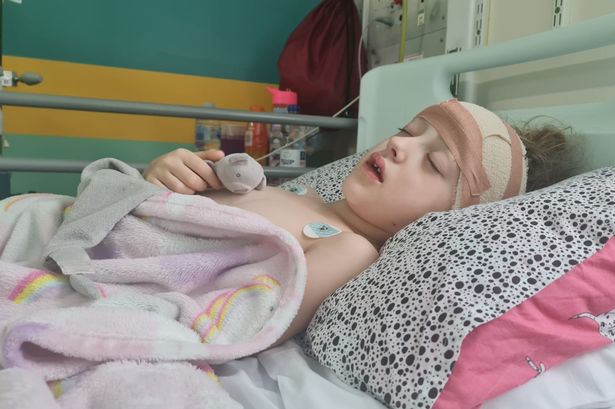 Girl, 7, rushed to hospital at Christmas after 'ear infection' was blood clot on brain