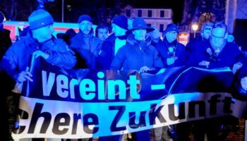 Laute „Abschieben“-Sprechchöre bei AfD-Demo zu hören – Gegendemo mit Menschenkette