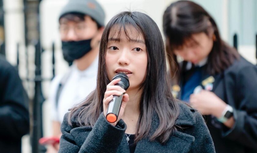 Chloe Cheung, 19, fled Hong Kong to live in the UK in 2020 after taking part in protests