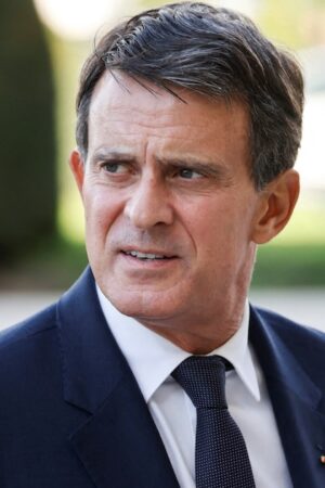 Manuel Valls à l'Hotel des Invalides le 3 octobre 2023