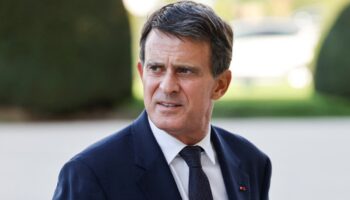 Manuel Valls à l'Hotel des Invalides le 3 octobre 2023