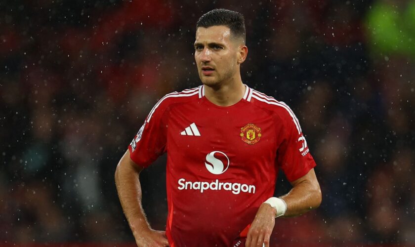 Manchester United's Diogo Dalot in September 2024. Pic: Reuters