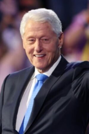 Bill Clinton im August 2024 in Chicago