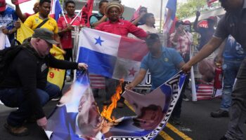 Panama-Kanal: Demonstrationen gegen Donald Trump in Panama