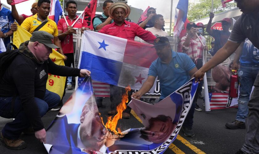 Panama-Kanal: Demonstrationen gegen Donald Trump in Panama