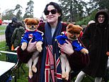 Royal superfans arrive early to catch a glimpse of Kate and the others when they take their Christmas Day walk to church