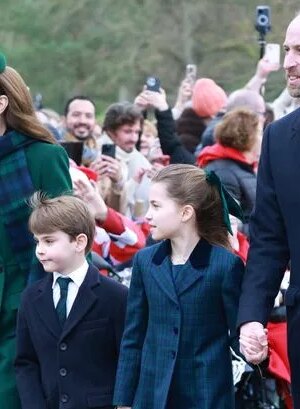 Kate Middleton beams as she joins royals for emotional Christmas Day church visit