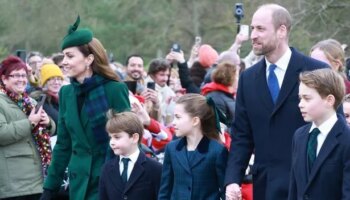 Kate Middleton beams as she joins royals for emotional Christmas Day church visit