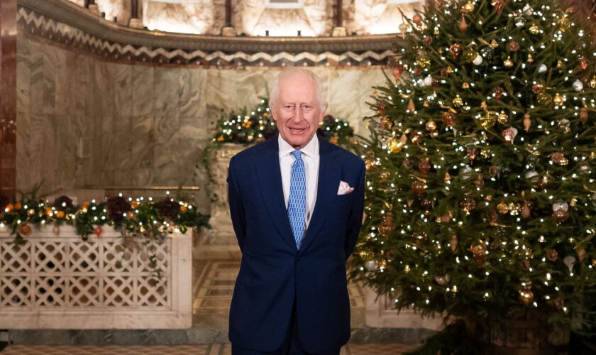 King praises response to 'lawless' UK riots in Christmas message - as he gives 'personal' thanks to medics